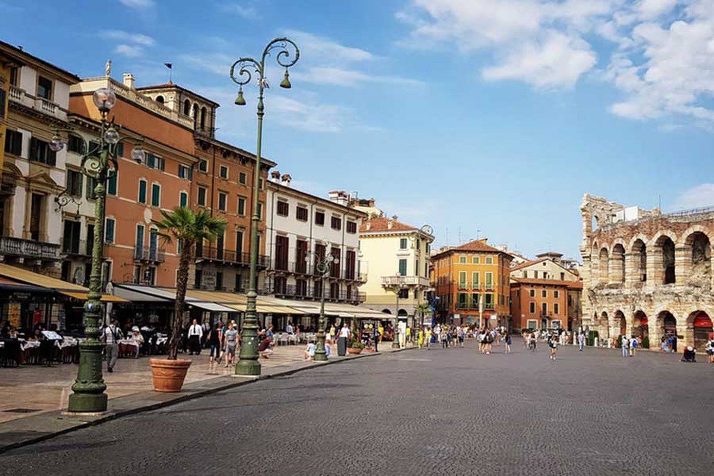 Piazza Bra og Arena di Verona